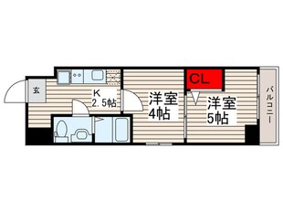 アーバハイツ六町１号館の物件間取画像